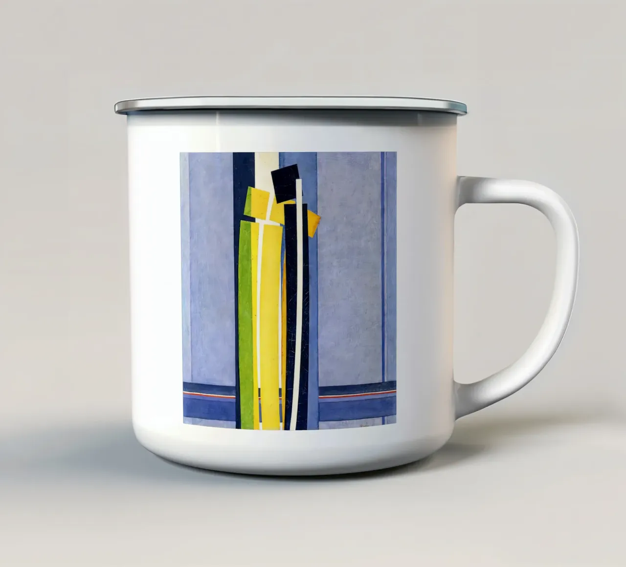 Piani curvi, 1926-1930 tazza in smalto da martina