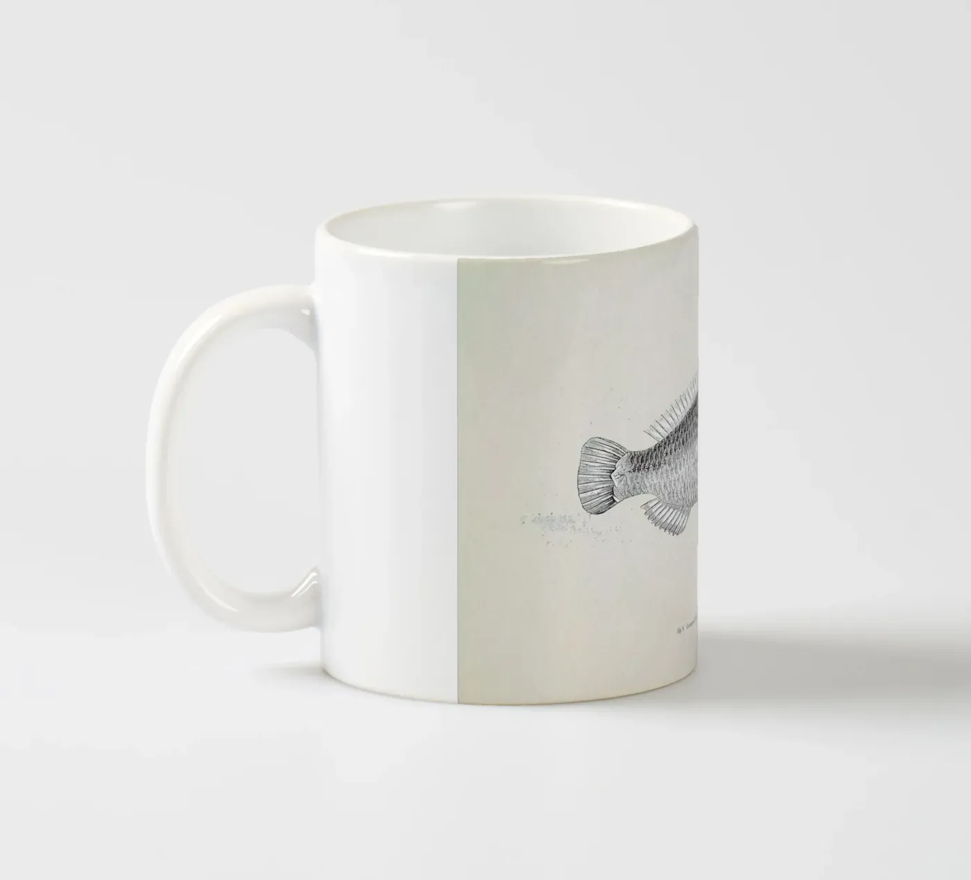Fish#2 ceramic mug by Matteo Morelli