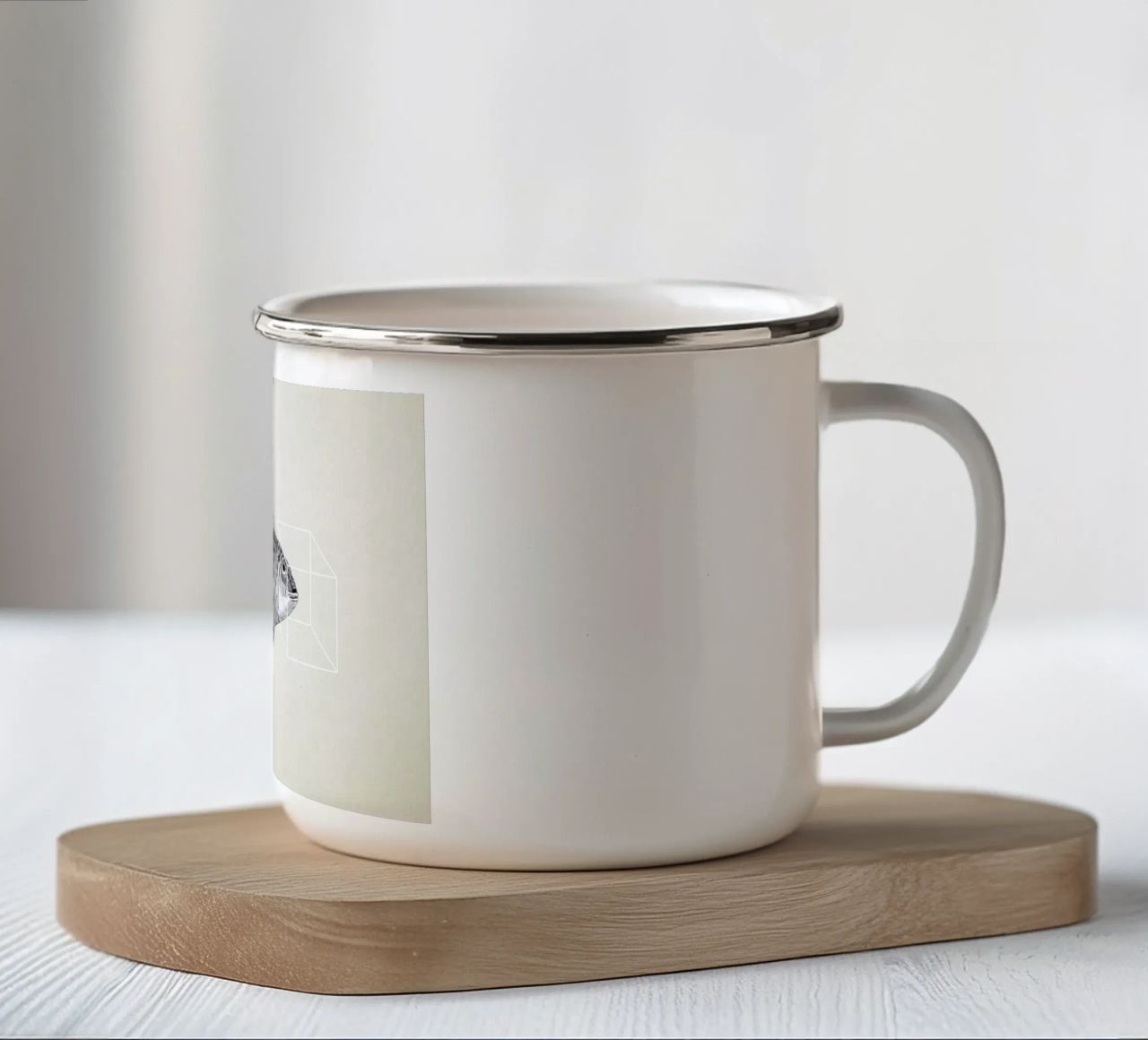 Fish#2 tazza in smalto da Matteo Morelli