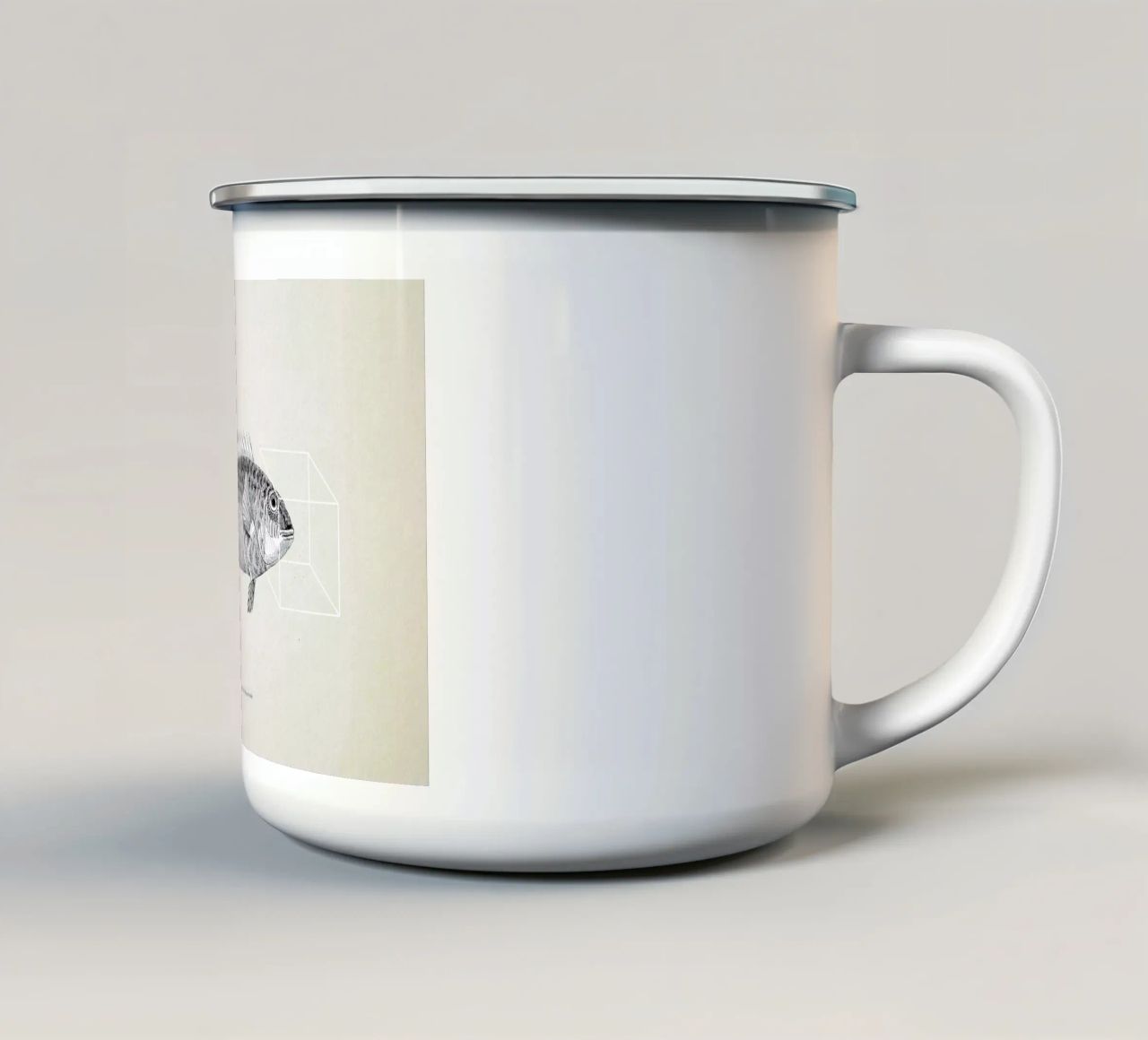 Fish#2 tazza in smalto da Matteo Morelli