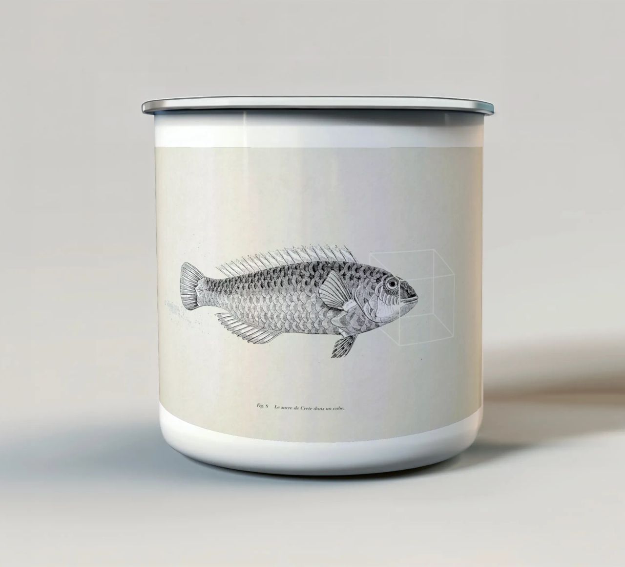 Fish#2 tazza in smalto da Matteo Morelli