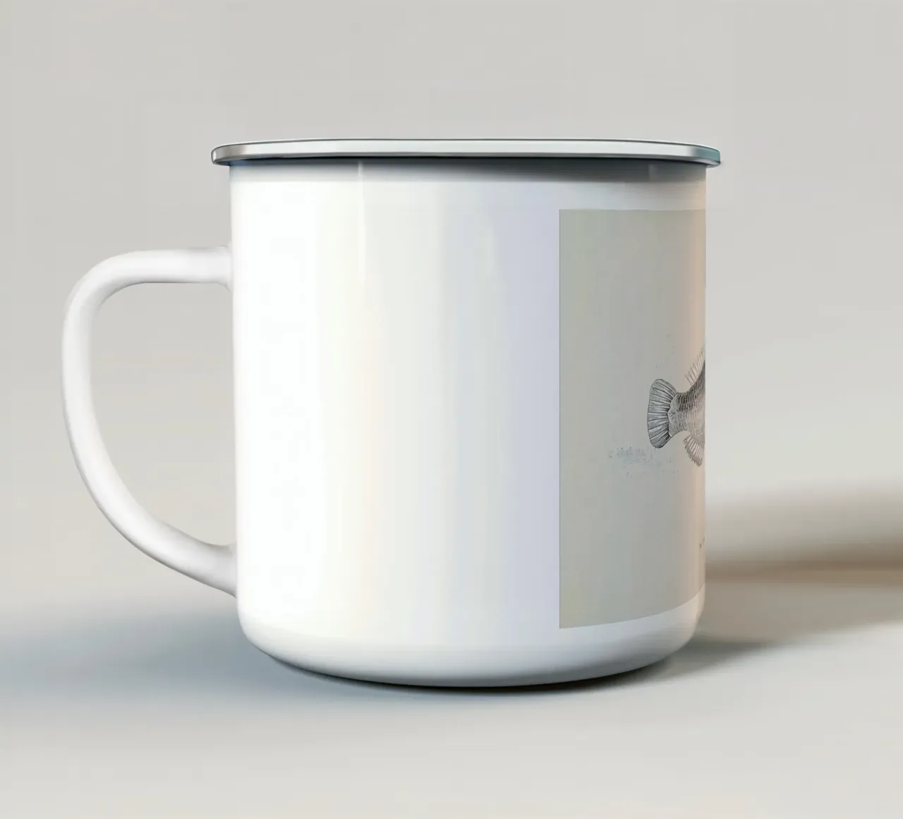 Fish#2 tazza in smalto da Matteo Morelli