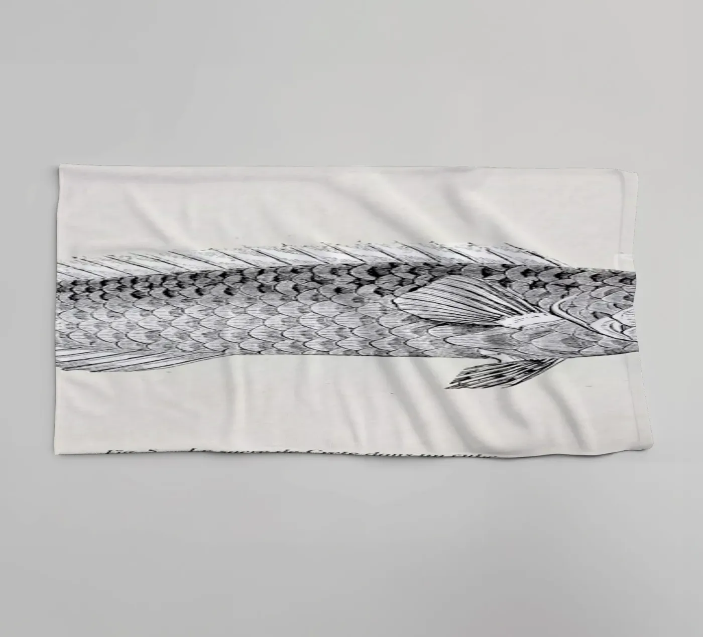 Fish#2 towel by Matteo Morelli