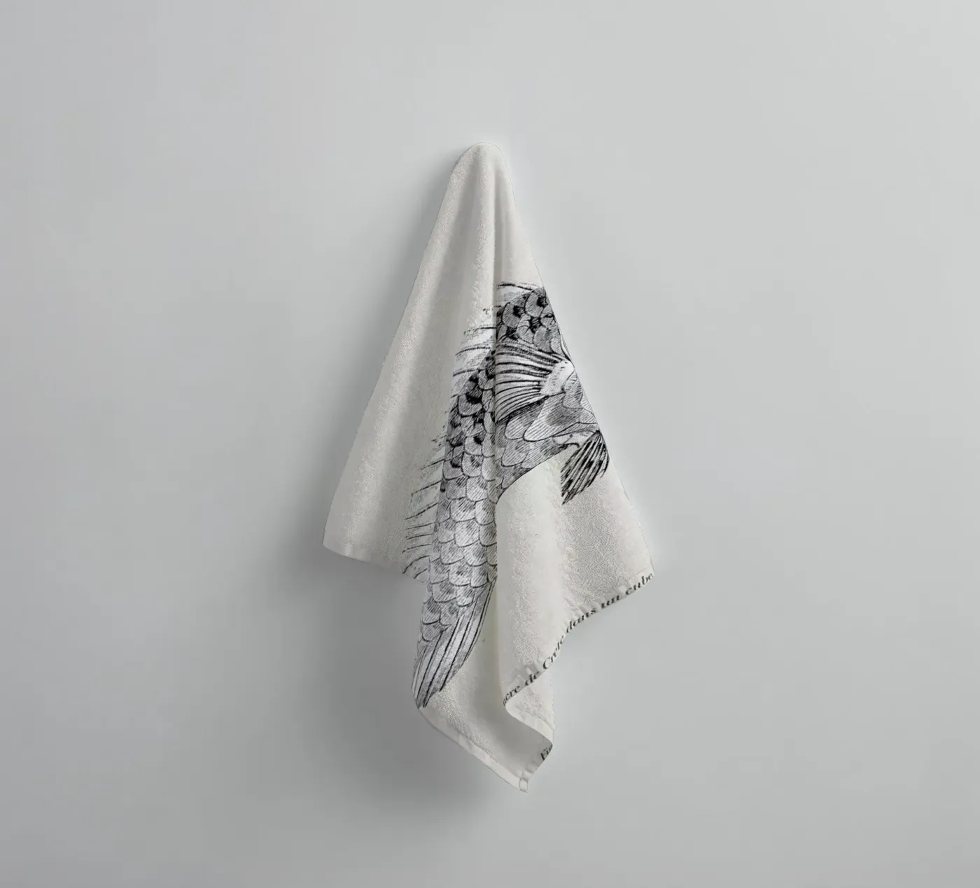 Fish#2 towel by Matteo Morelli