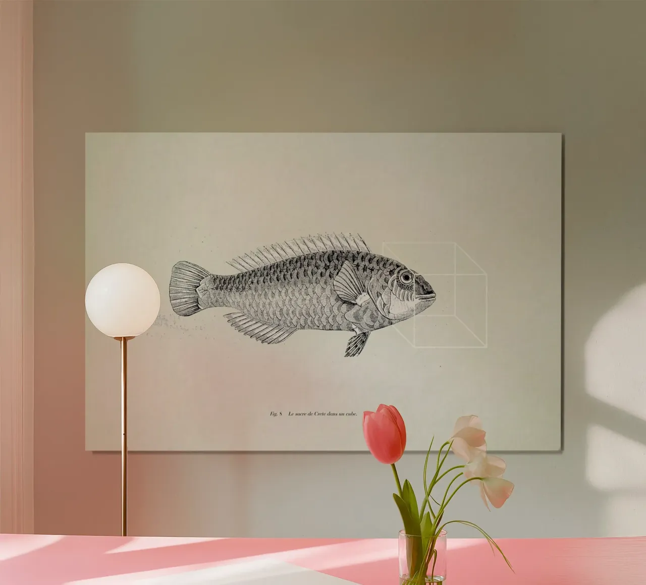 Fish#2 poster con telaio in alluminio da Matteo Morelli