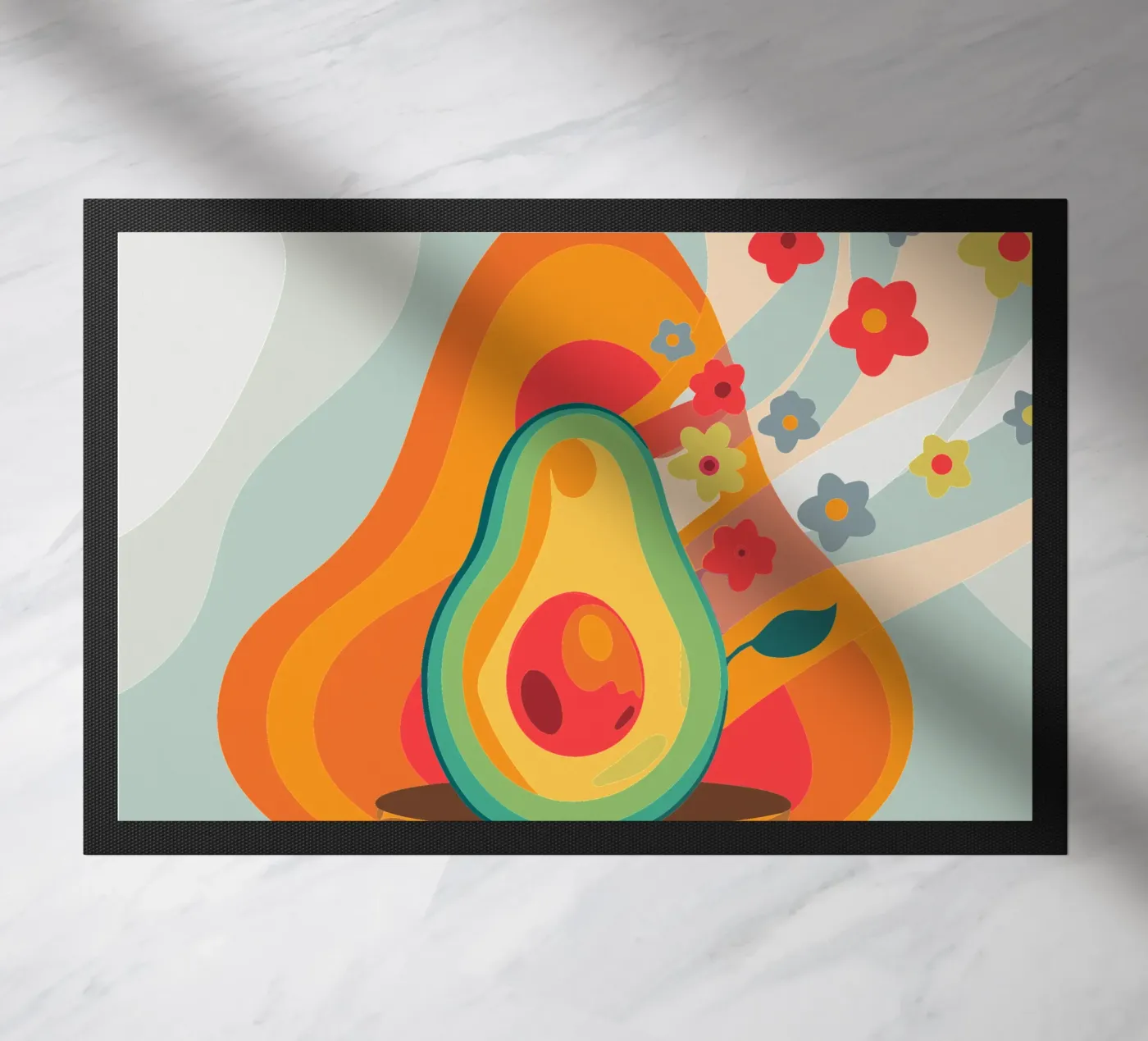 Avocado Fruit doormat by HAPPY SHOP