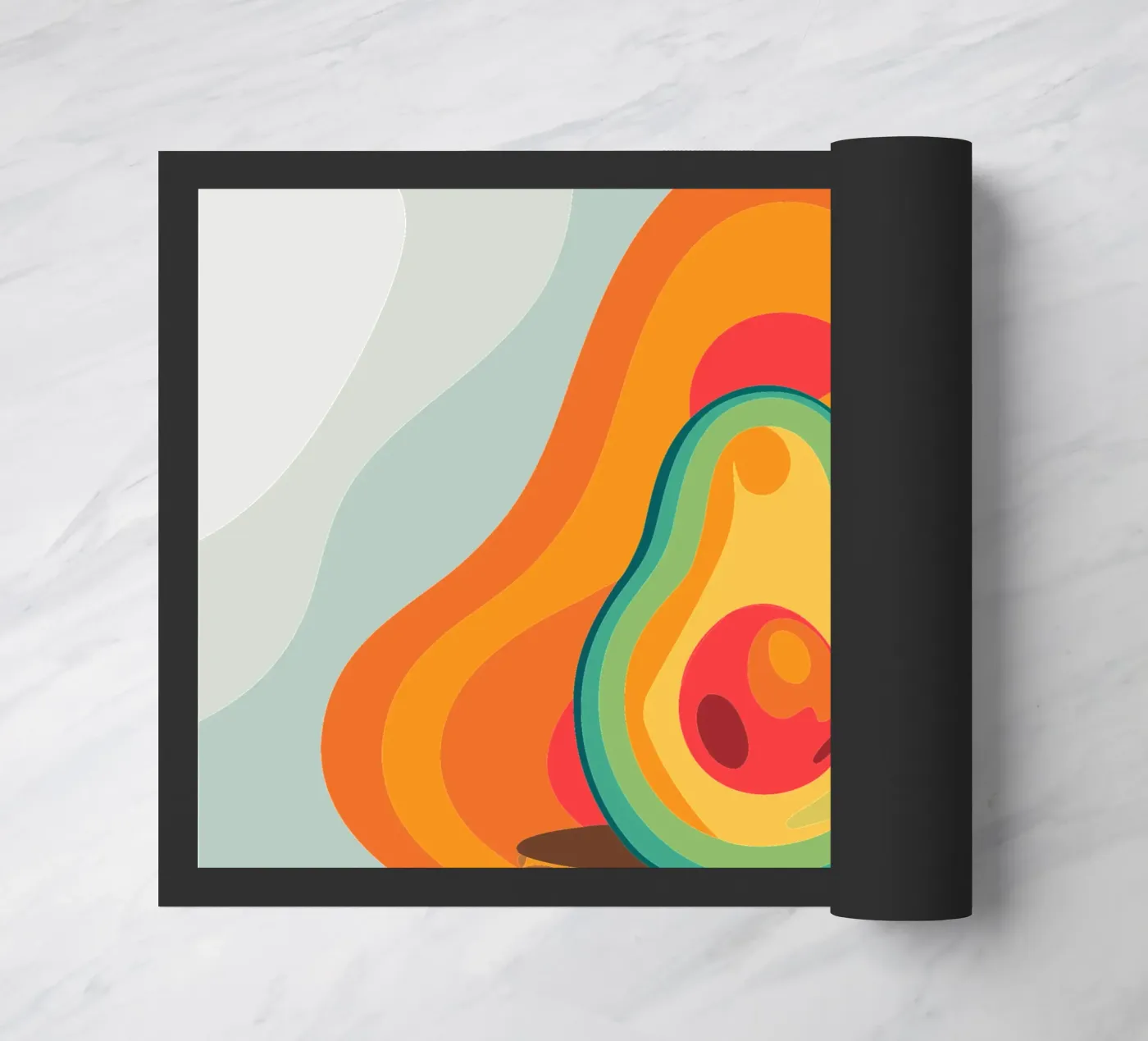 Avocado Fruit doormat by HAPPY SHOP