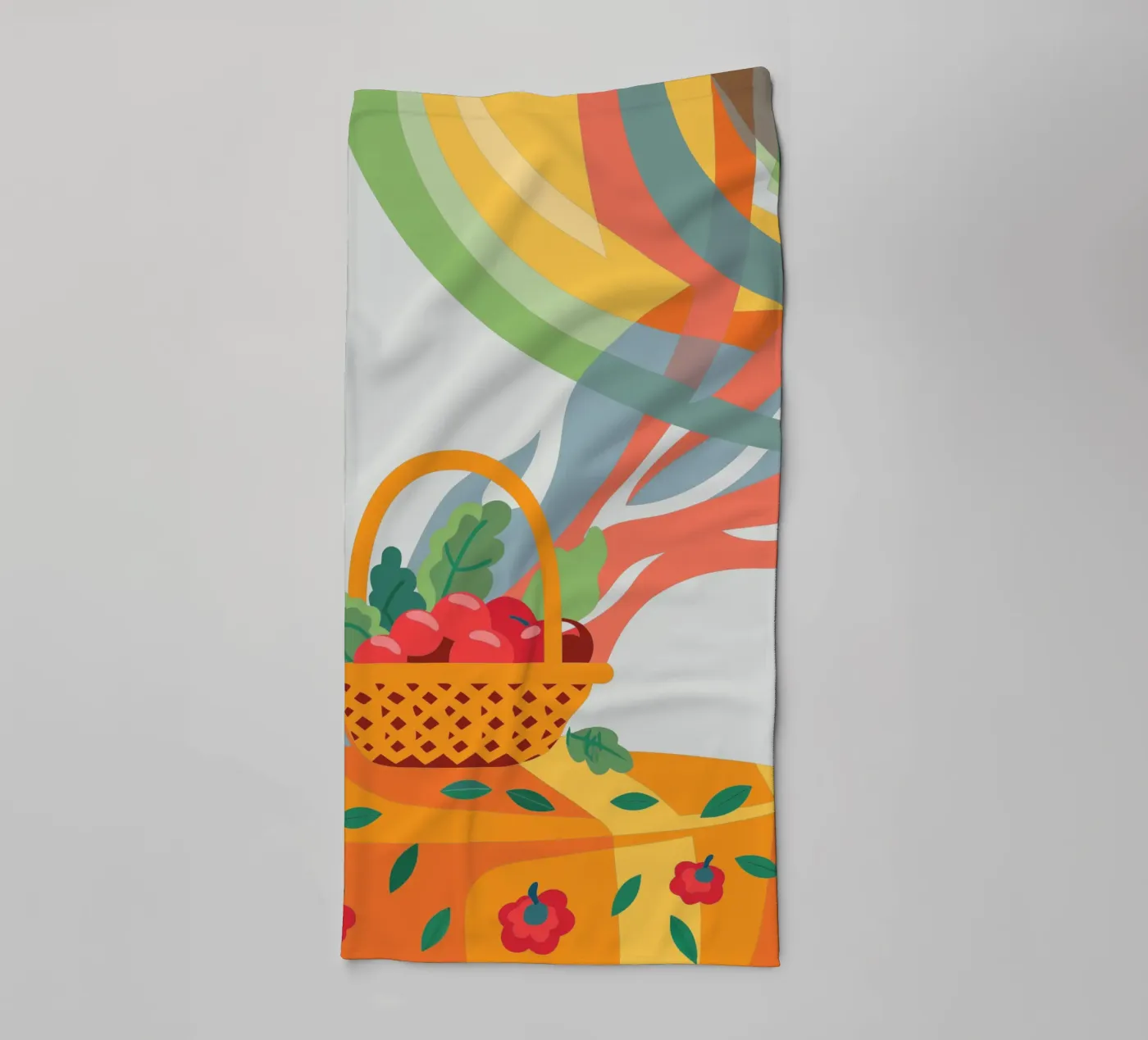 Appel badhanddoek van HAPPY SHOP