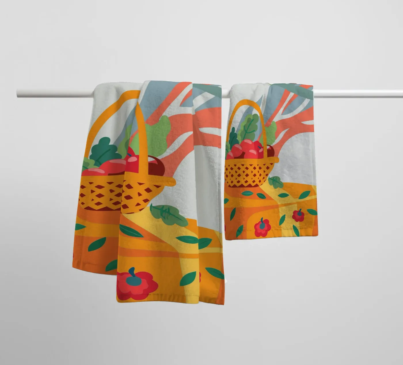 Appel badhanddoek van HAPPY SHOP