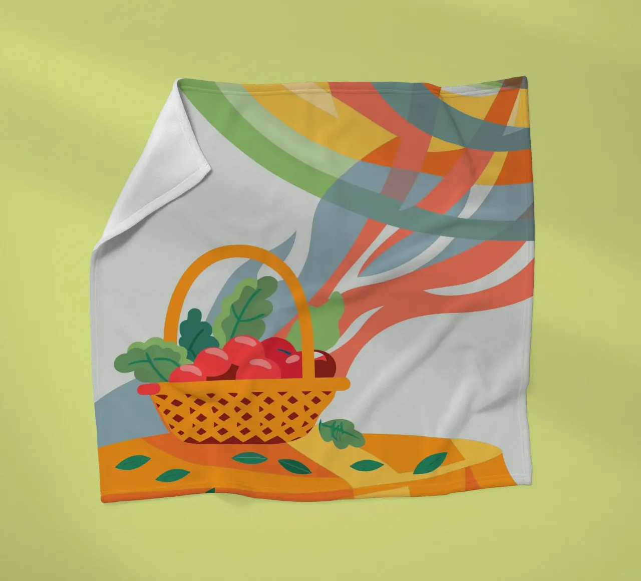 Apfel Fleecedecke von HAPPY SHOP