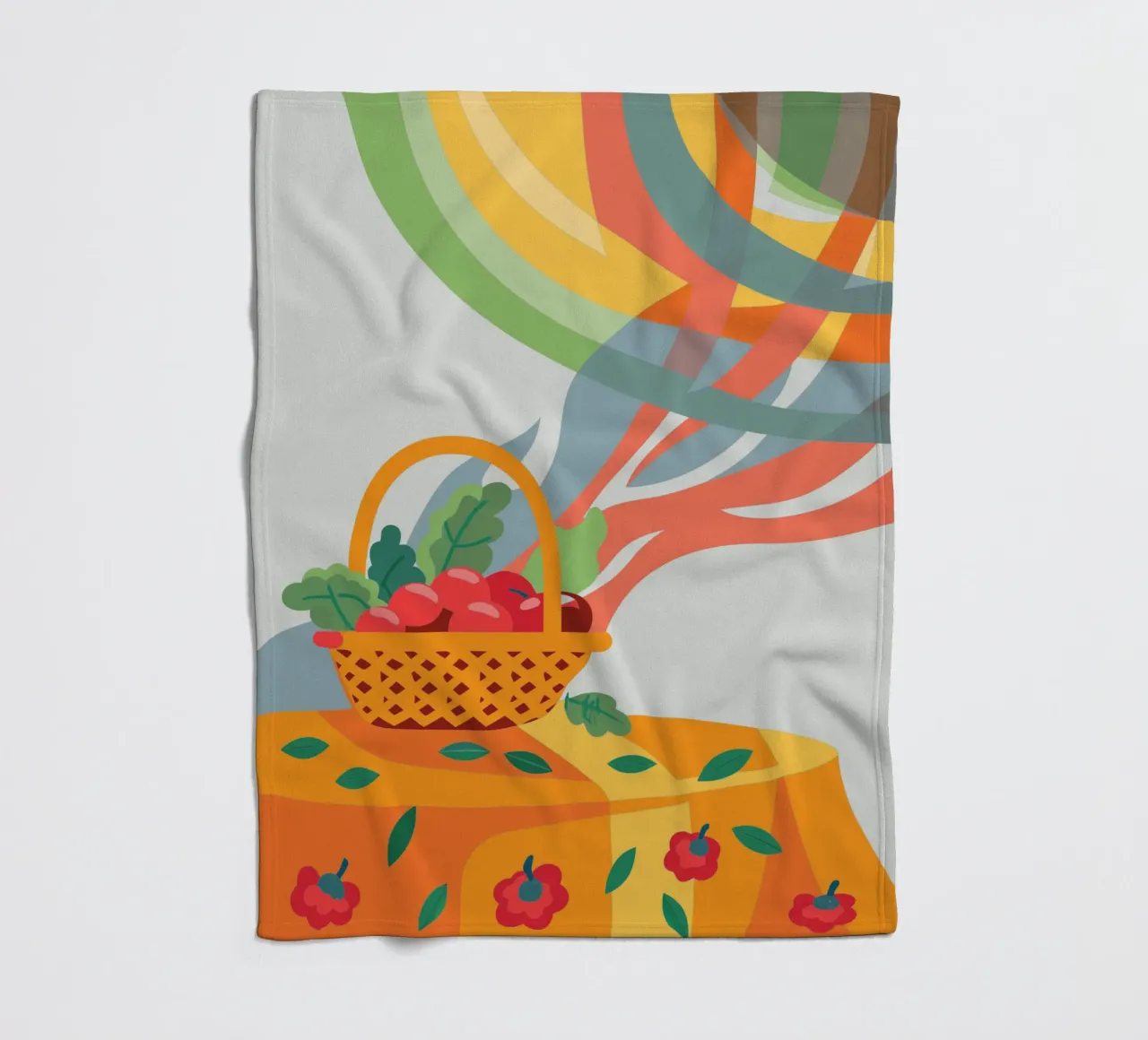 Apfel Fleecedecke von HAPPY SHOP