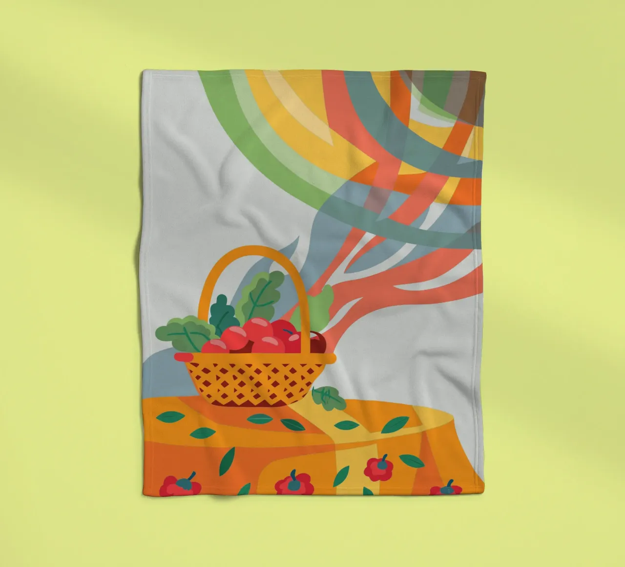 Apfel Fleecedecke von HAPPY SHOP