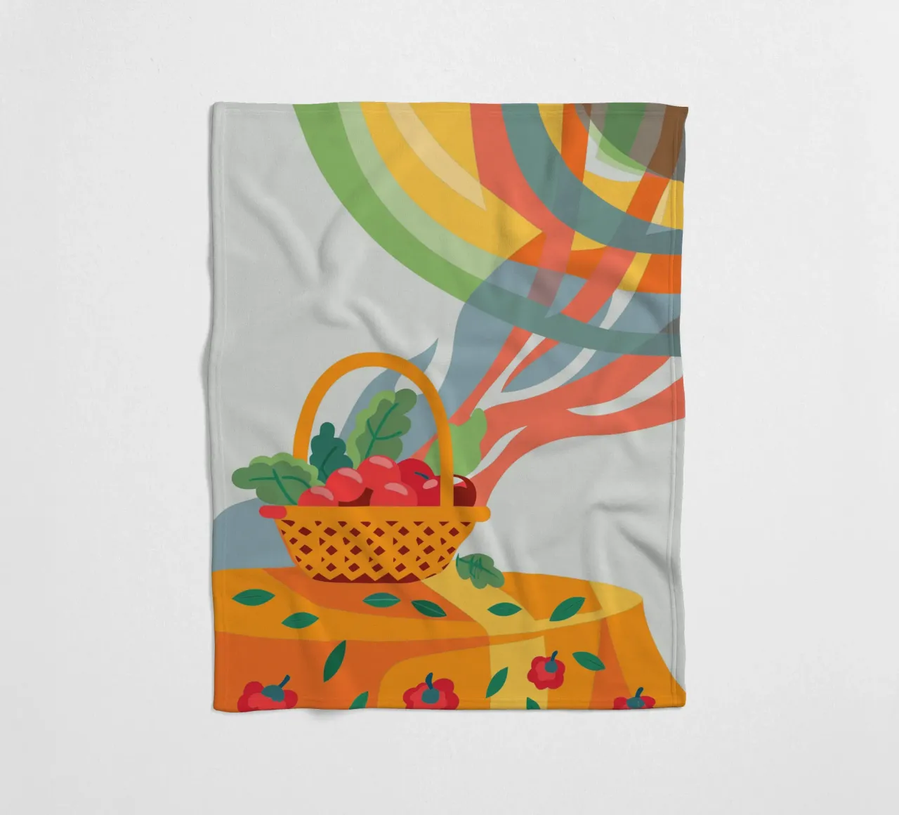 Apfel Fleecedecke von HAPPY SHOP