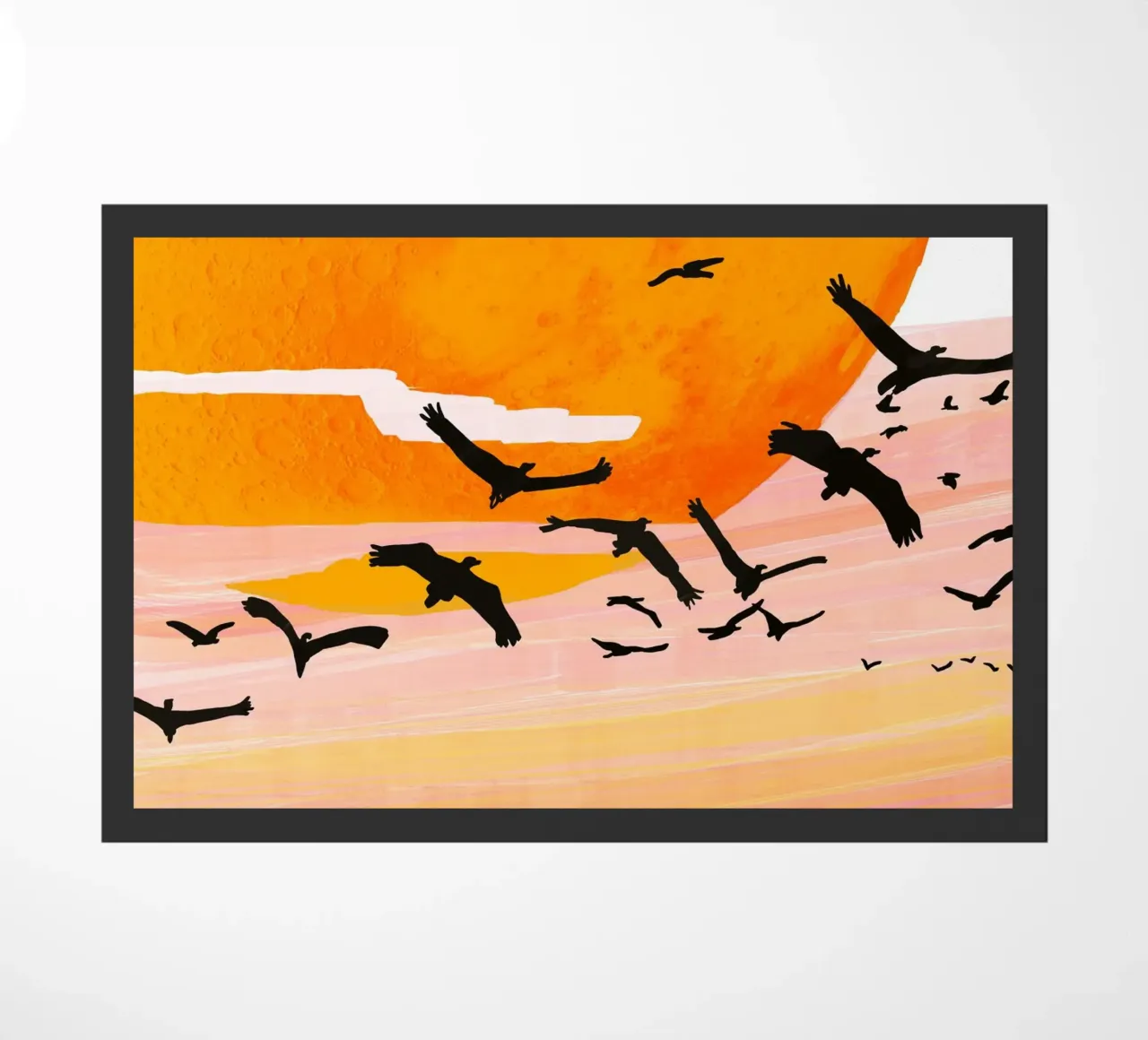 De tijd vliegt deurmat van 83oranges.com