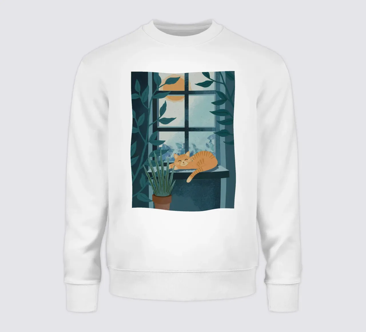 Cat on Window felpa da cafelab