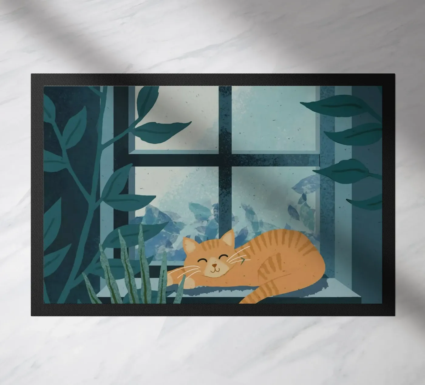 Cat on Window zerbino da cafelab