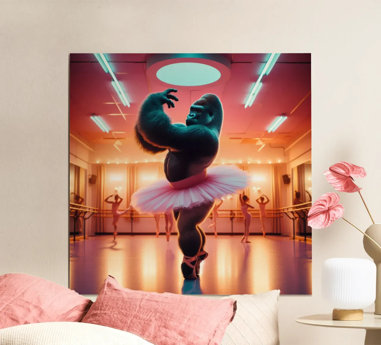 Tou-Tou poster con telaio in legno da Art Unleashed