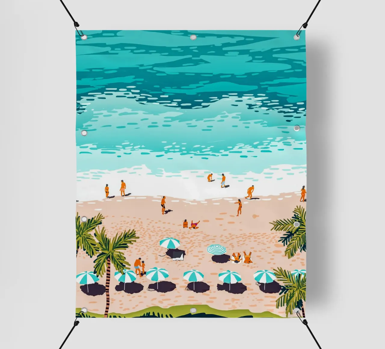 Sogno con colori presi in prestito dal mare telo in pvc da 83oranges