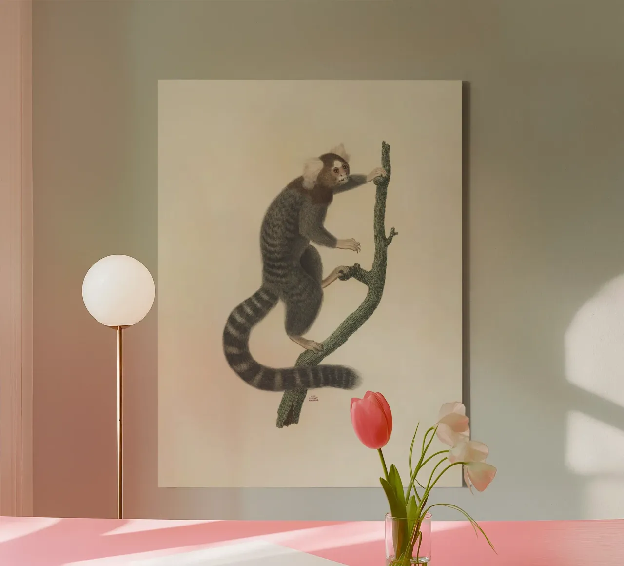 Four Legged Freak #3 tela con Cornice a cassetta da vintagebotanics