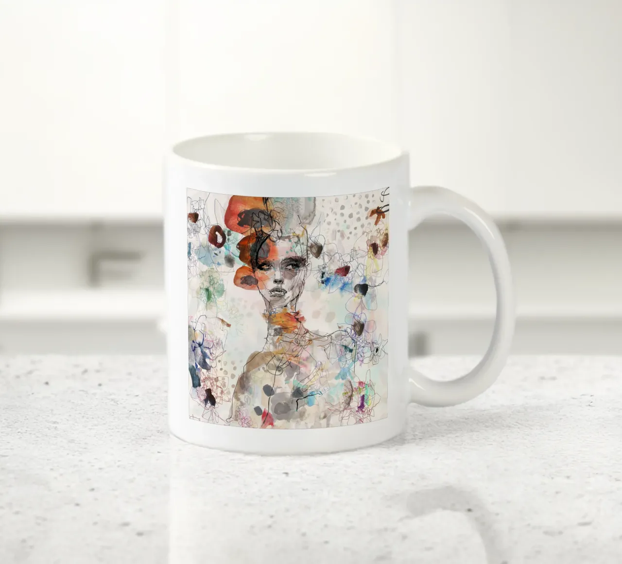 cromatica tazza in ceramica da Giulio Iurissevich
