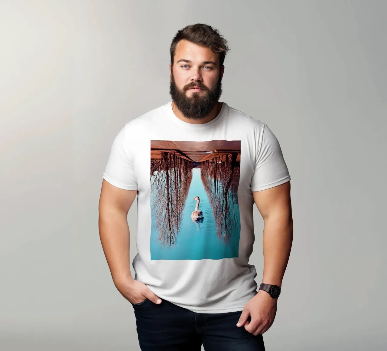 Swanomaly t-shirt da mofartmonica