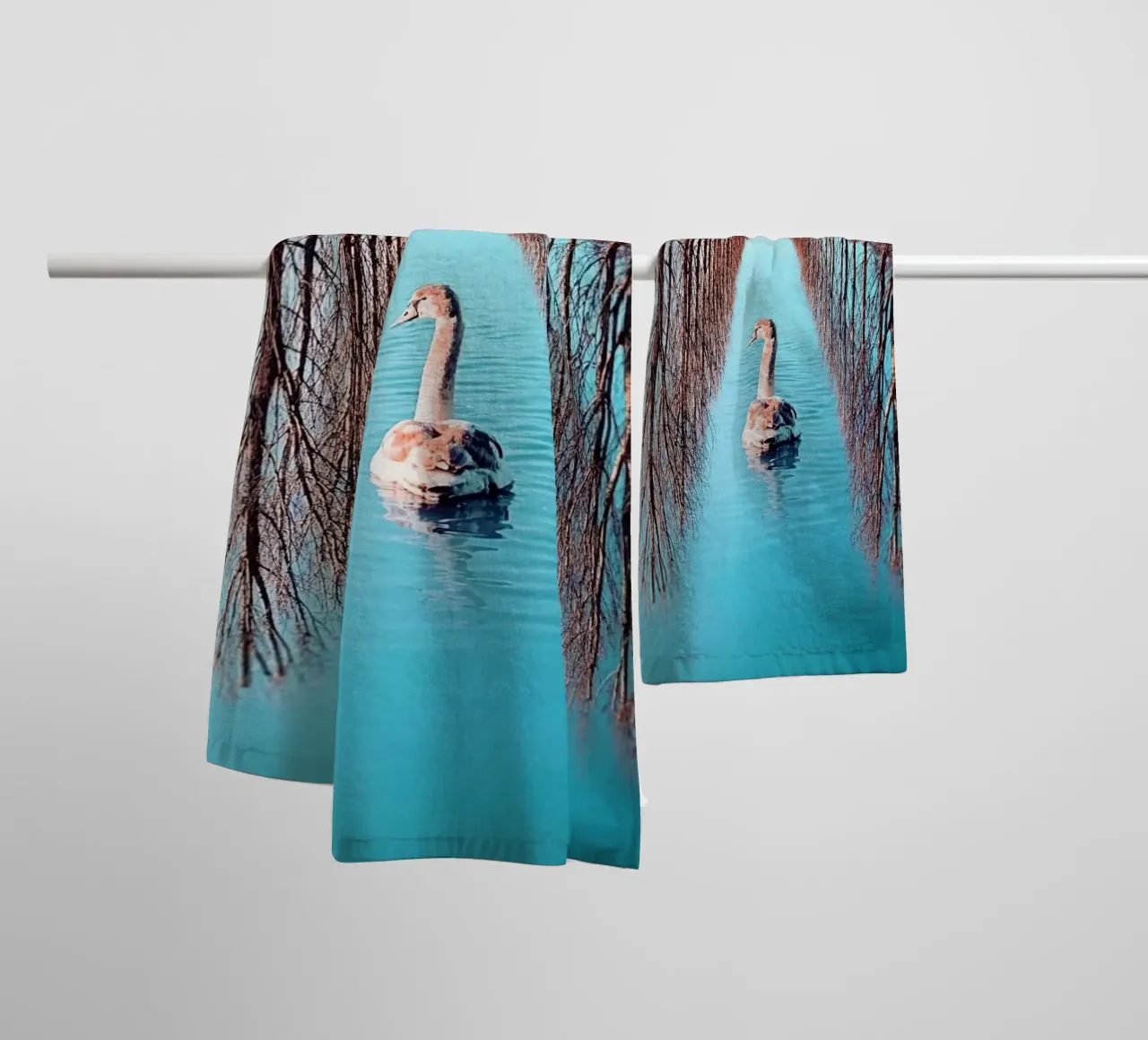 Swanomaly asciugamano da bagno da mofartmonica