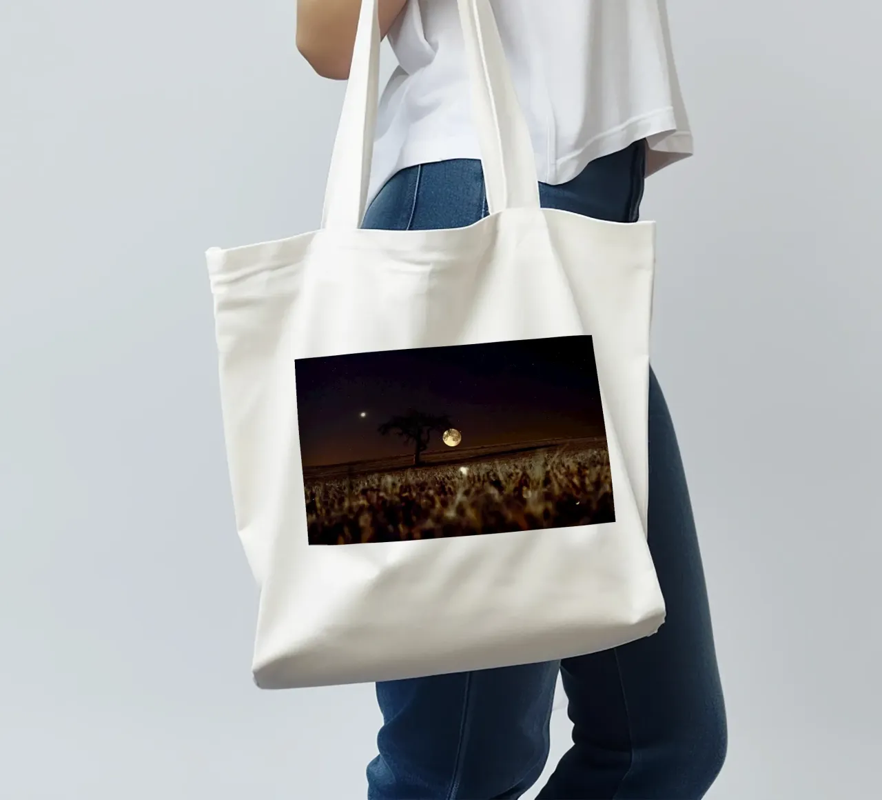 bright moon borsa in juta da Histrol