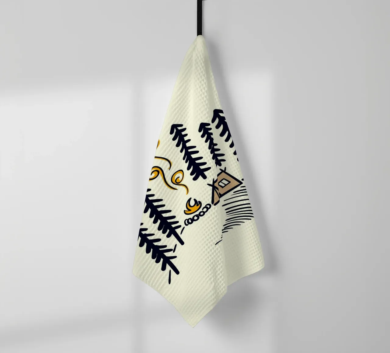 campground tea towel by Histrol