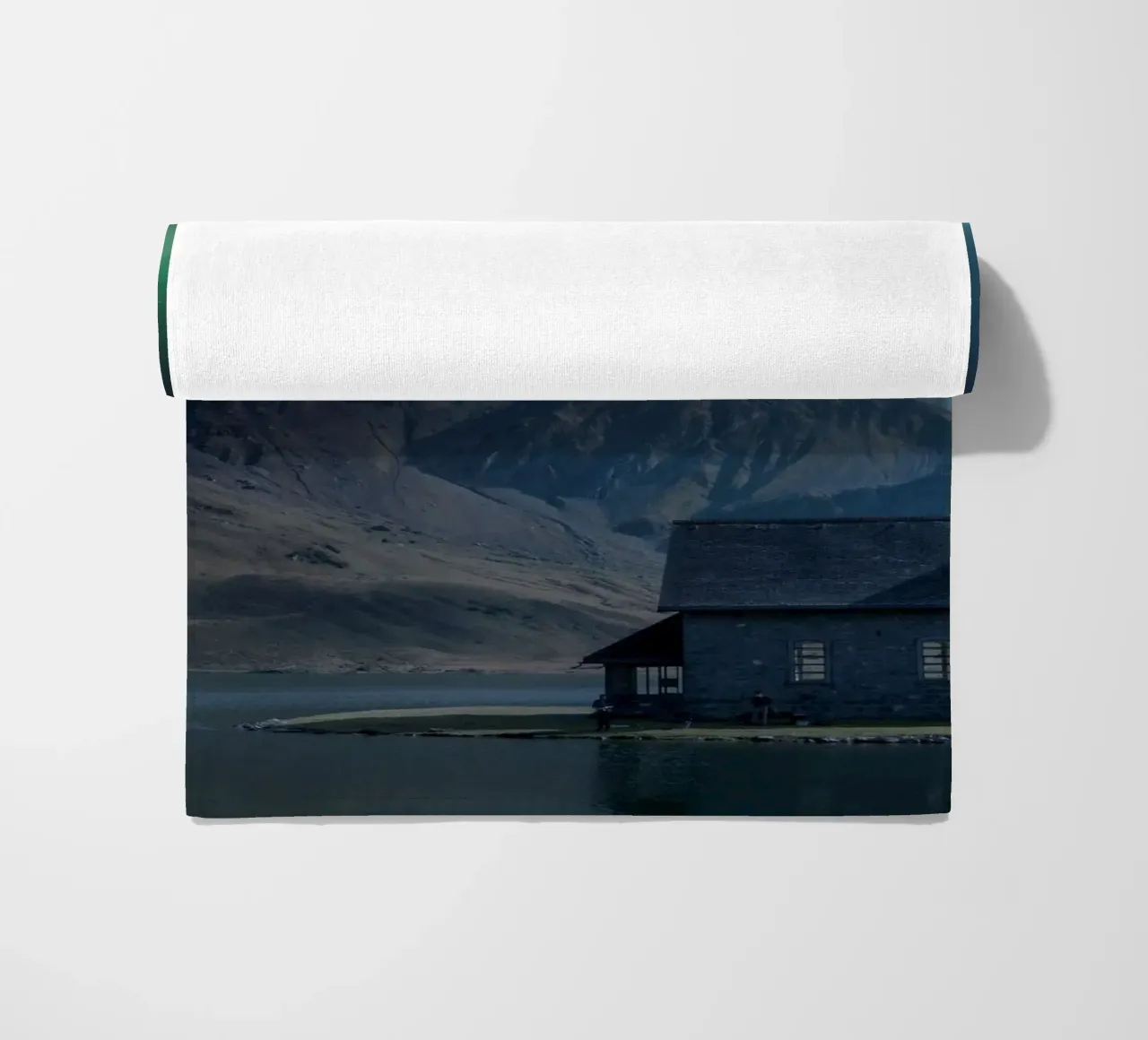 stone building sky beach towel by Histrol