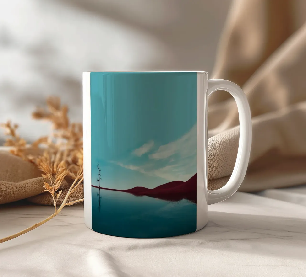 minimal calm nature tazza in ceramica da Histrol