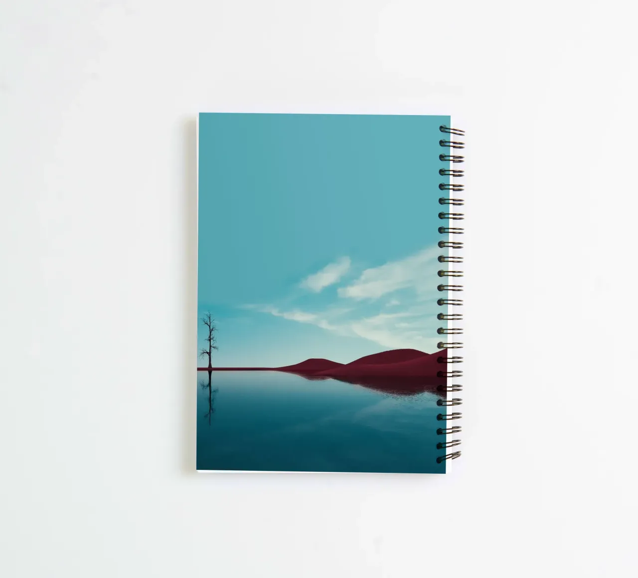minimal calm nature spiral notebook by Histrol