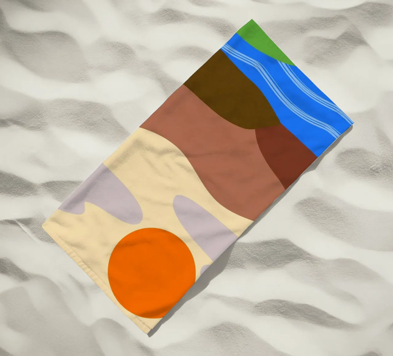 valley outdoors serene beach towel by Histrol