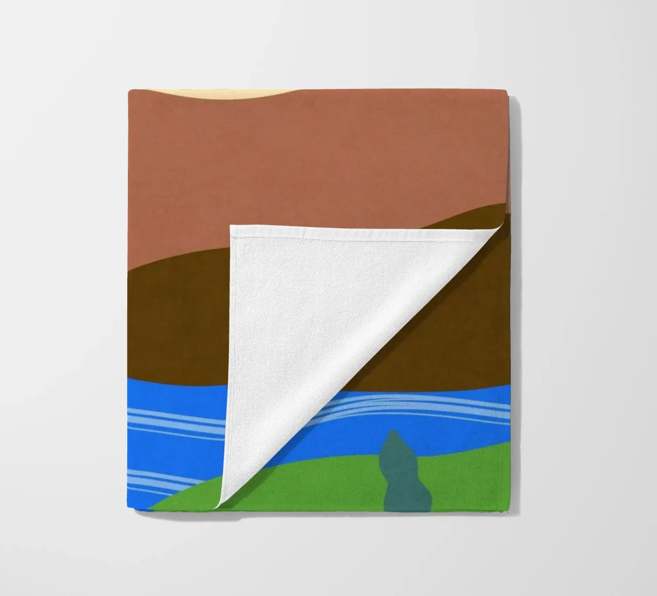 valley outdoors serene beach towel by Histrol