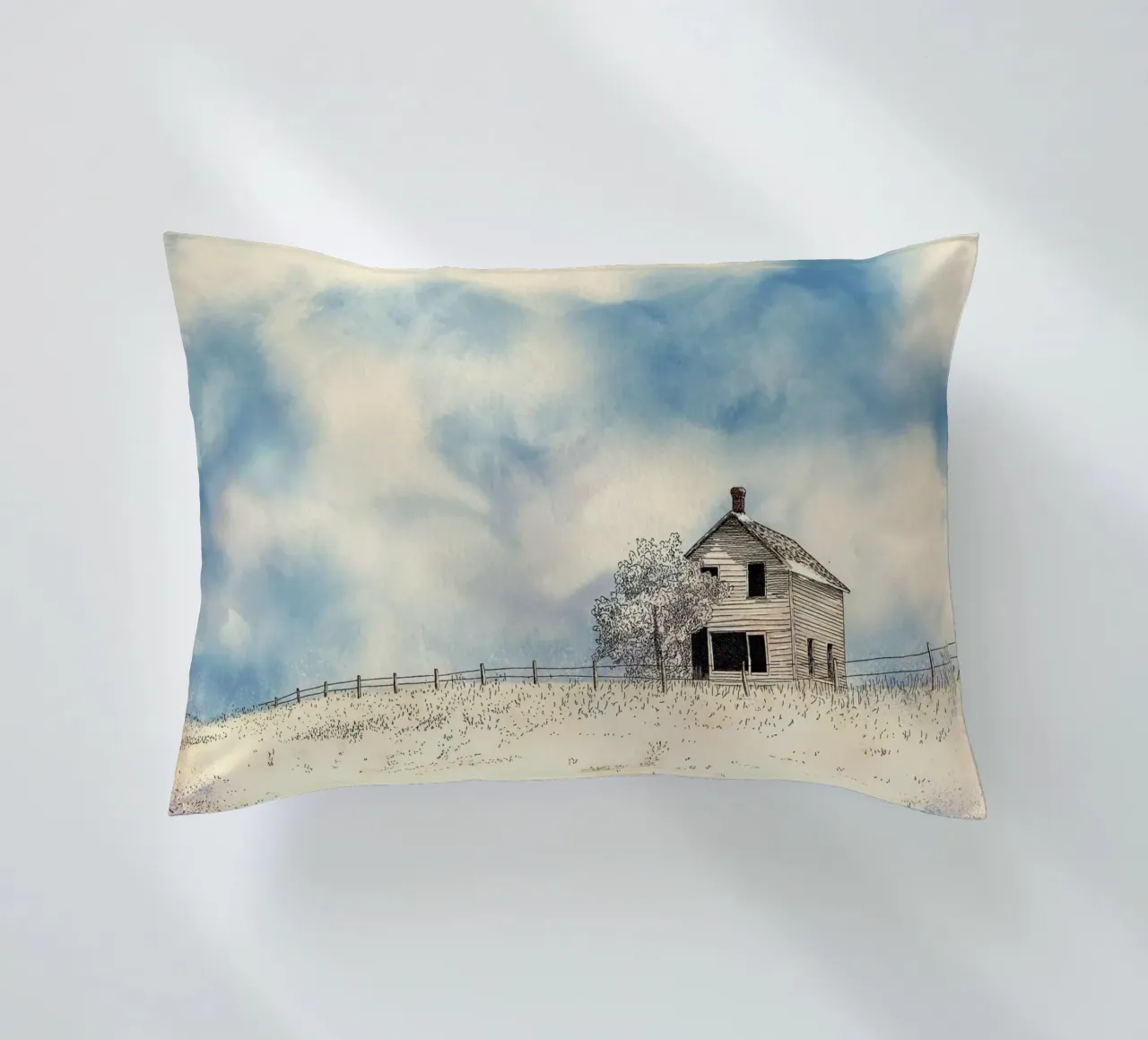 siding blue sky decorative cushion by Histrol