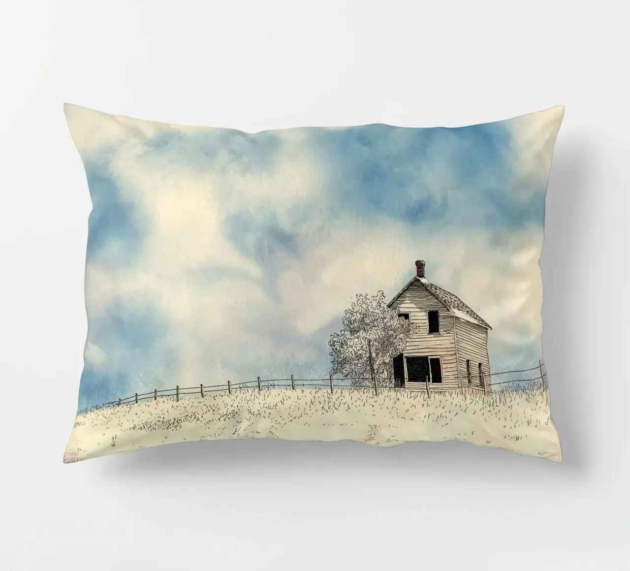 siding blue sky decorative cushion by Histrol
