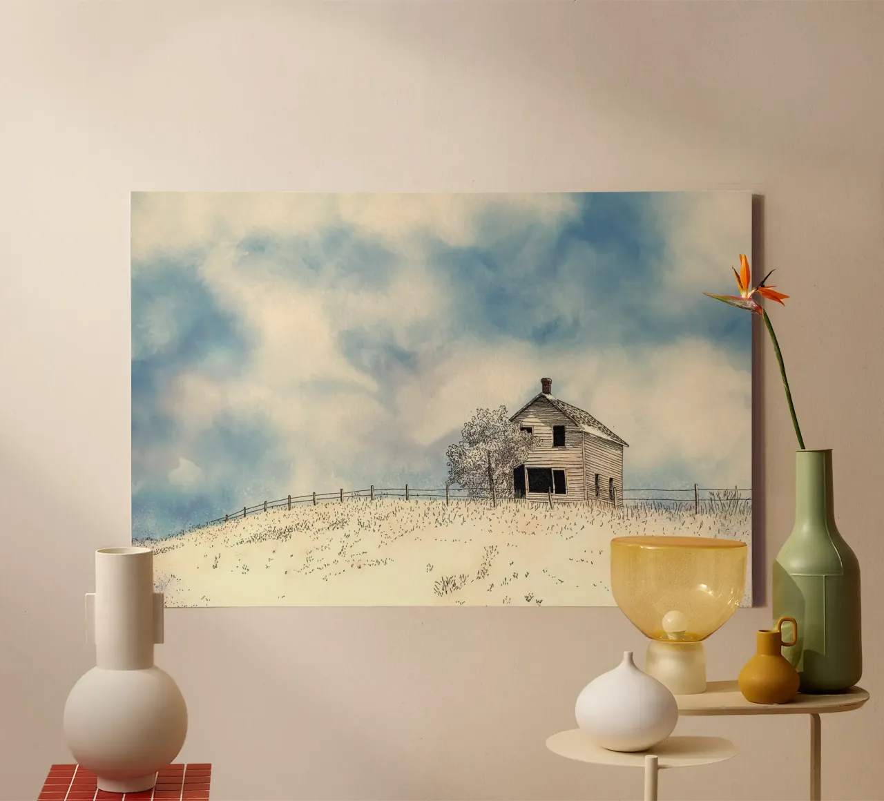 siding blue sky canvas by Histrol