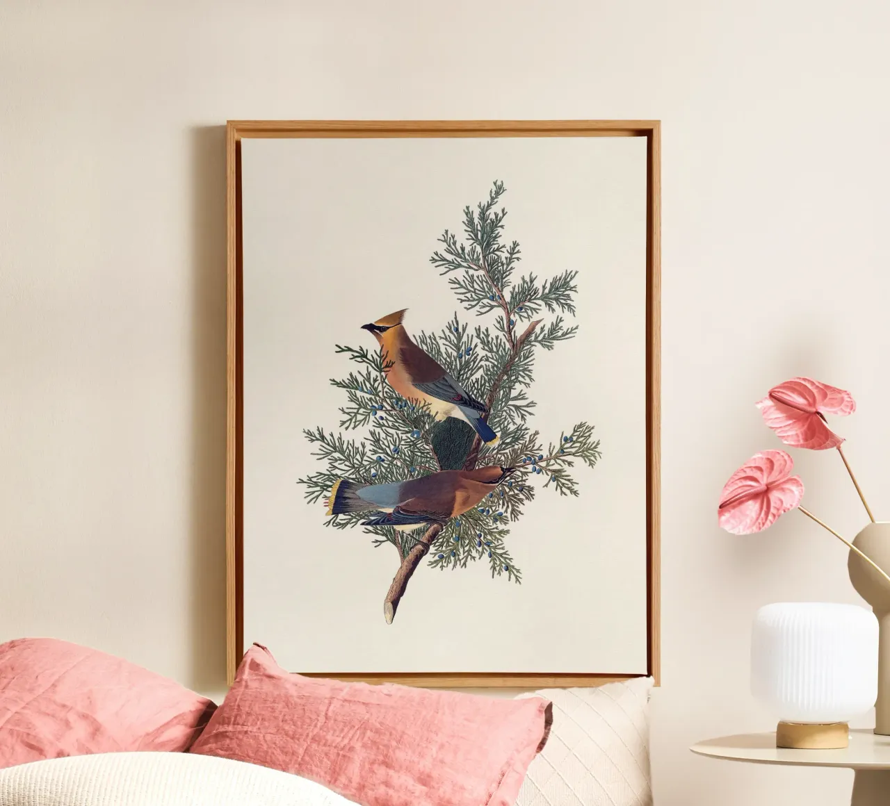 Audubon Cedar Bird tela da apoloprints