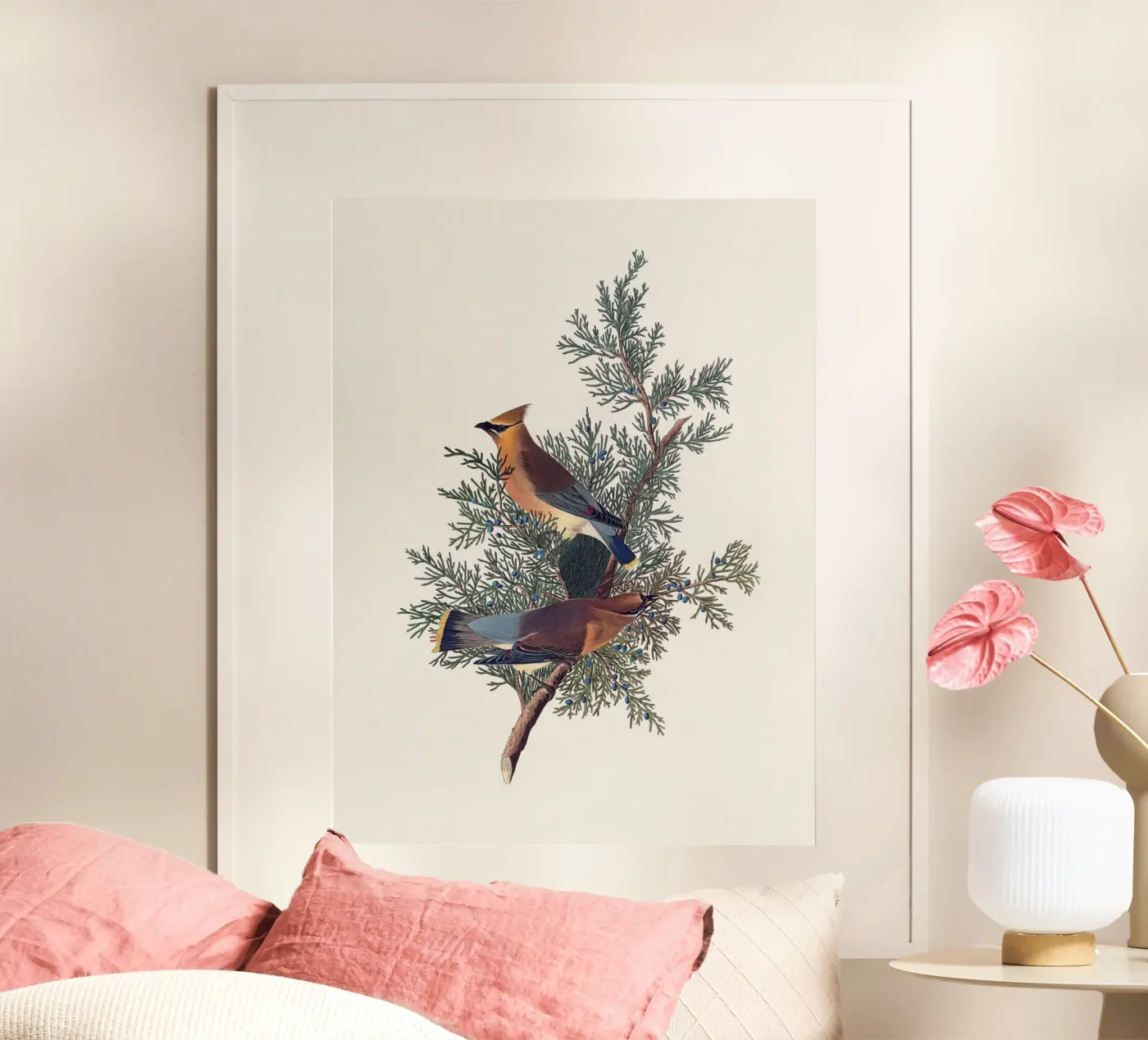 Uccello cedro di Audubon poster da Apolo Prints