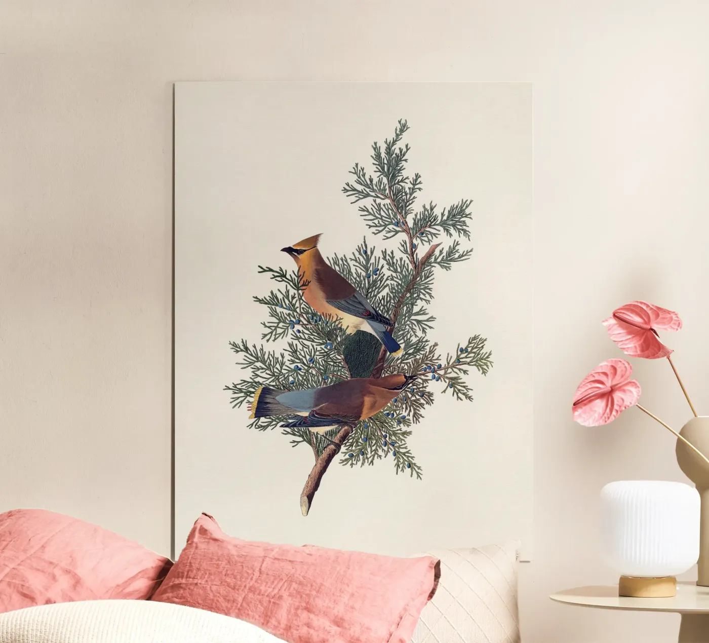 Uccello cedro di Audubon poster da Apolo Prints