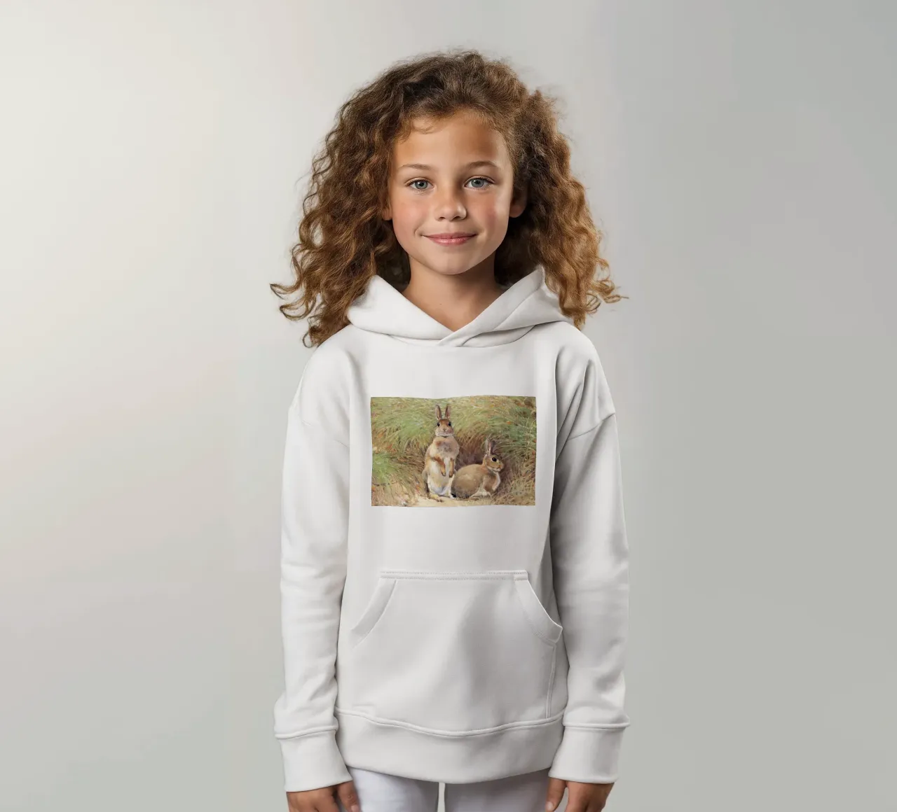 Rabbits felpa bambino con cappuccio da apoloprints