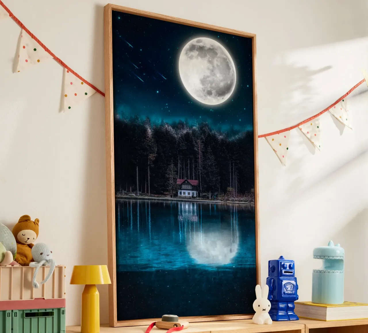 windows roof tall trees tela con Cornice a cassetta da Histrol