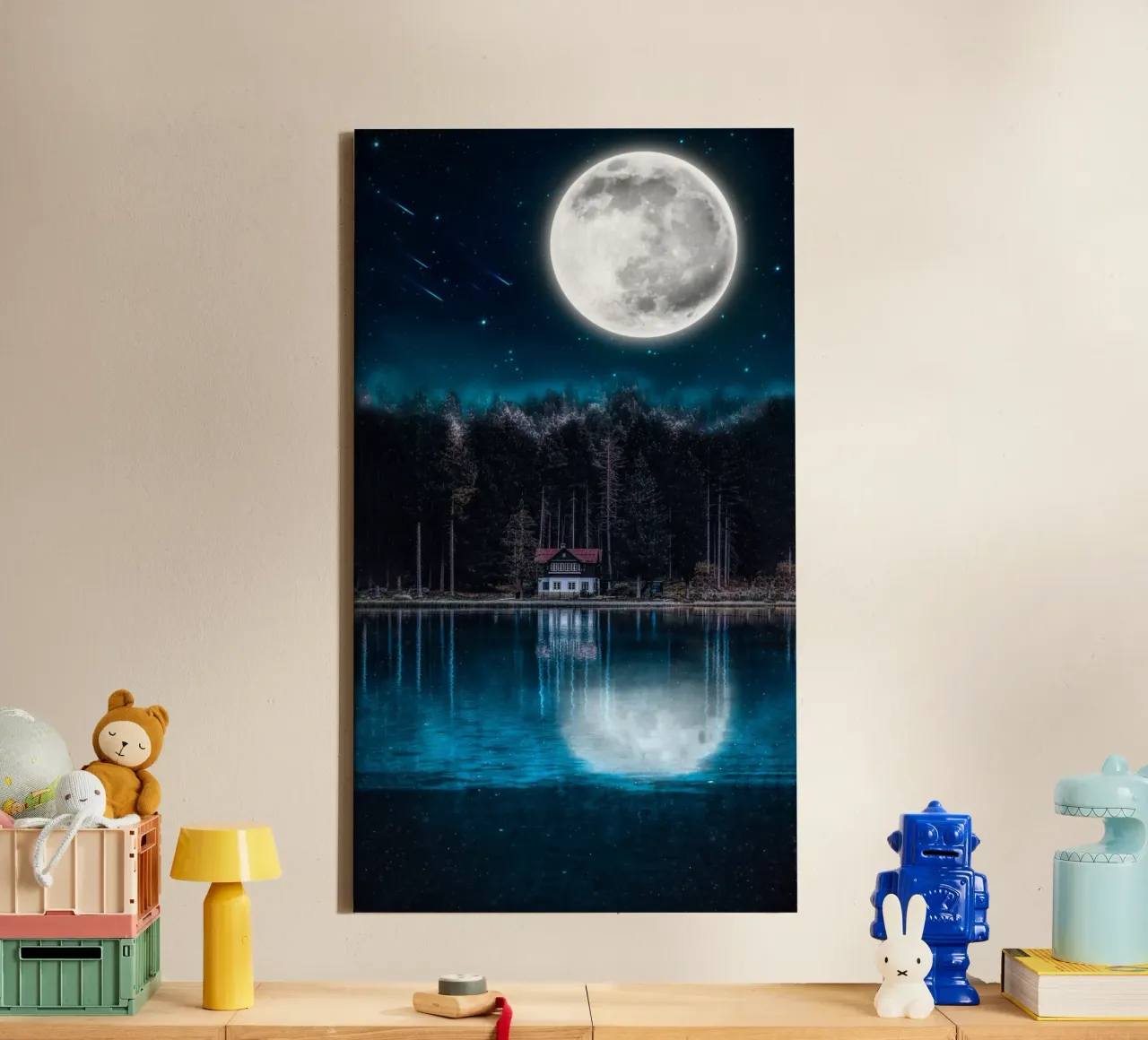 windows roof tall trees canvas by Histrol