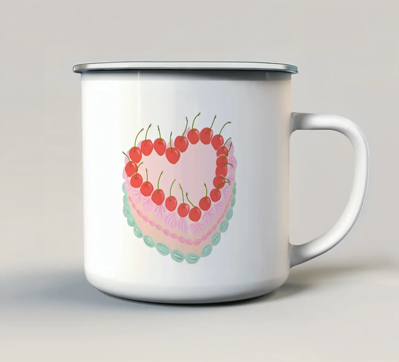 Torta preppy tazza in smalto da cafelab
