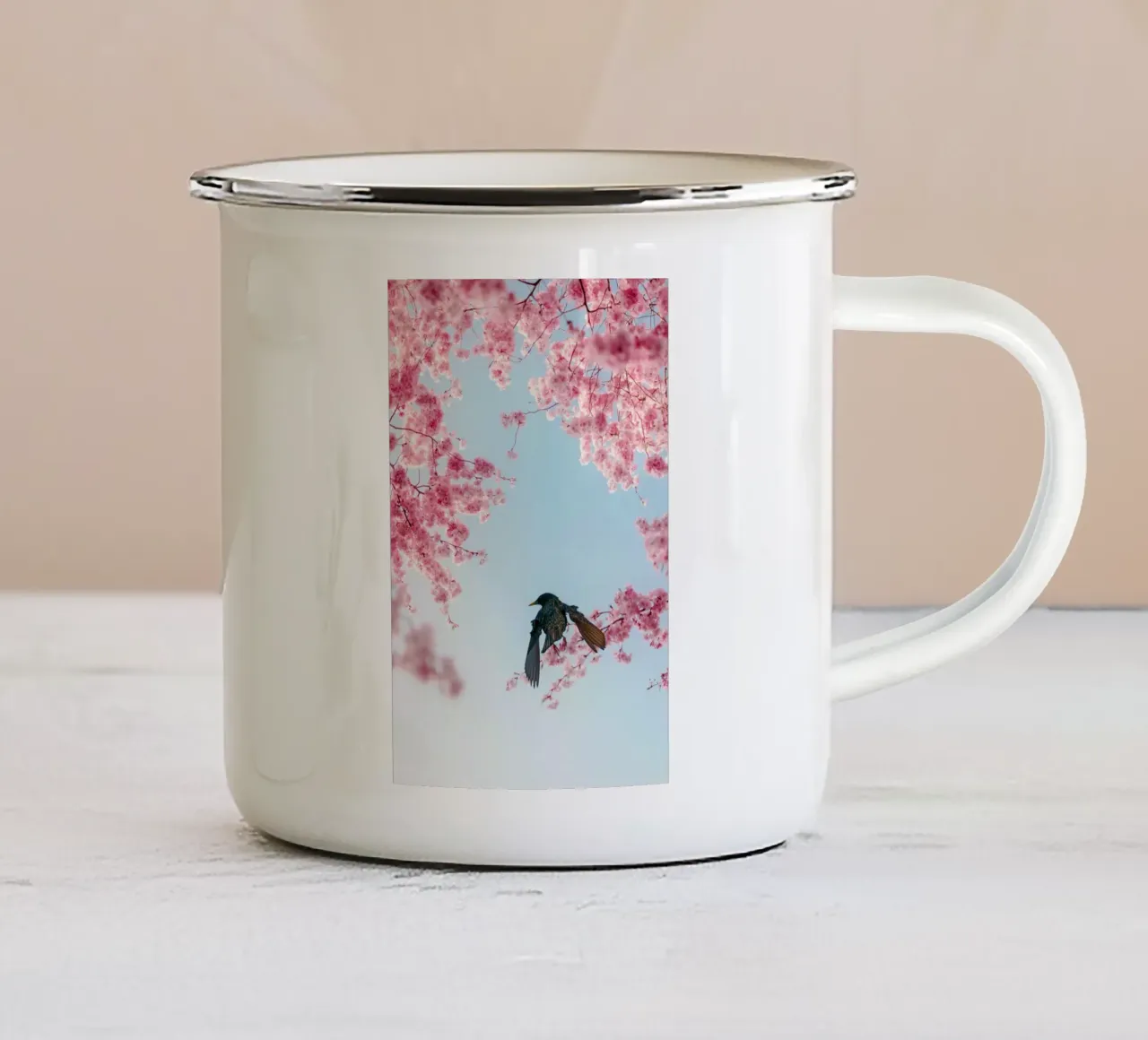 branches petals tazza in smalto da Histrol