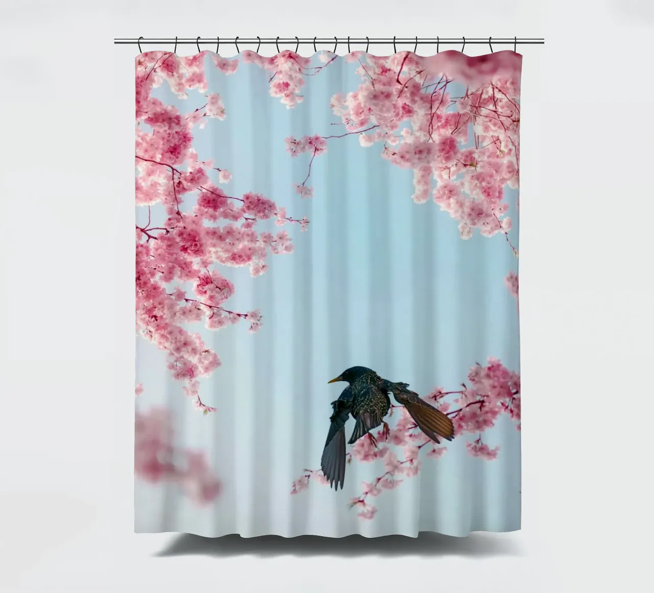 branches petals shower curtain by Histrol