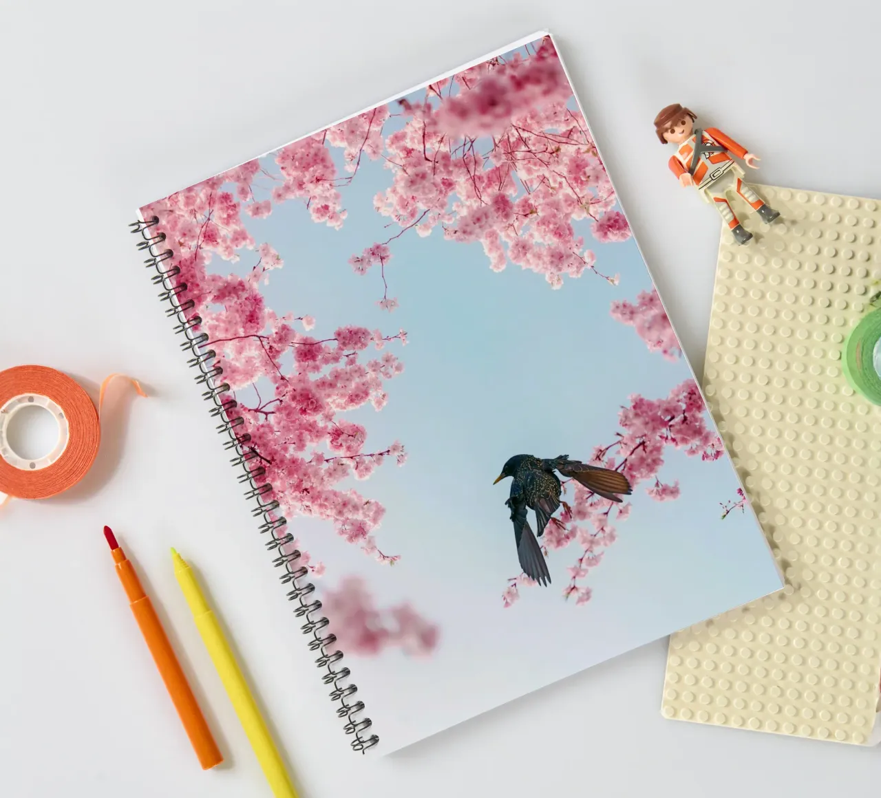 branches petals spiral notebook by Histrol