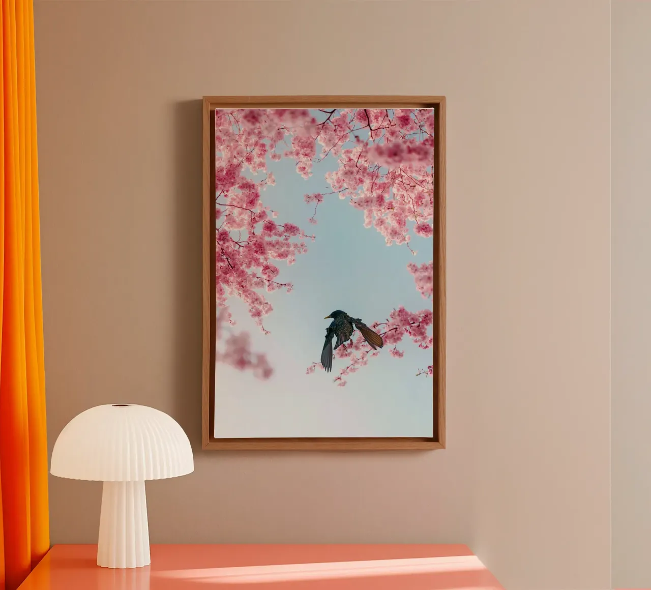 branches petals tela con Cornice a cassetta da Histrol