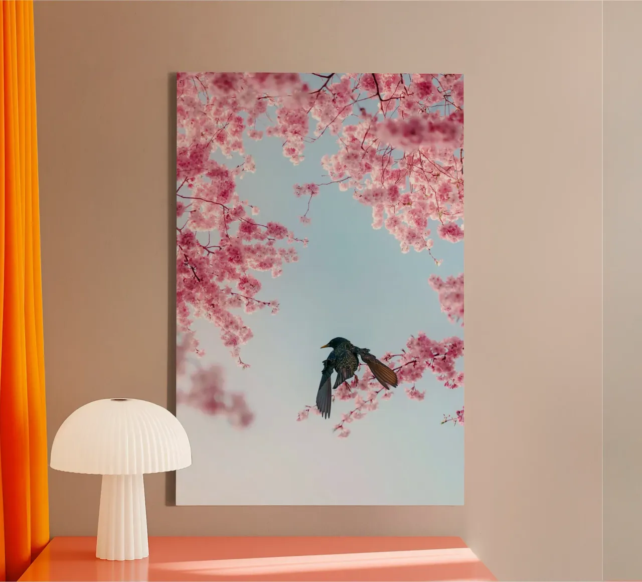 branches petals tela con Cornice a cassetta da Histrol