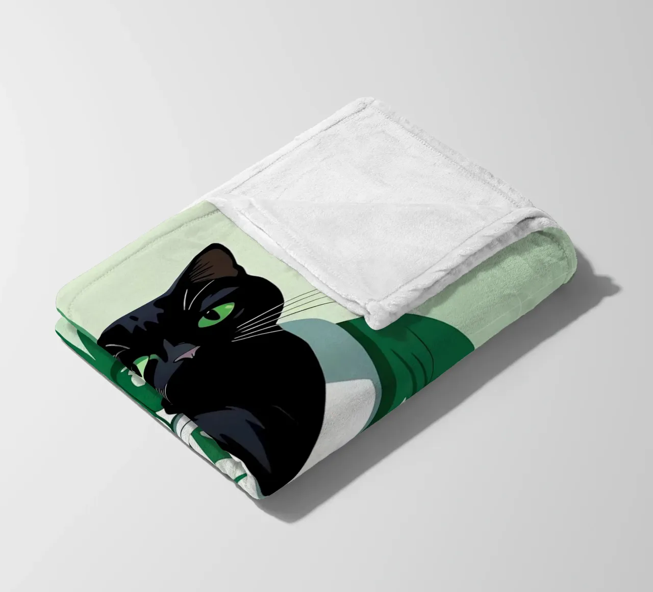 Gatto carino in accappatoio coperta in pile da Arjun