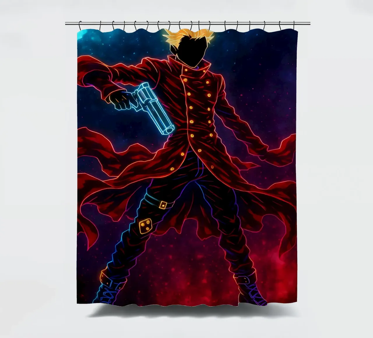 Soul Of Trigun Vash the Stampede shower curtain by DGSoulheroes